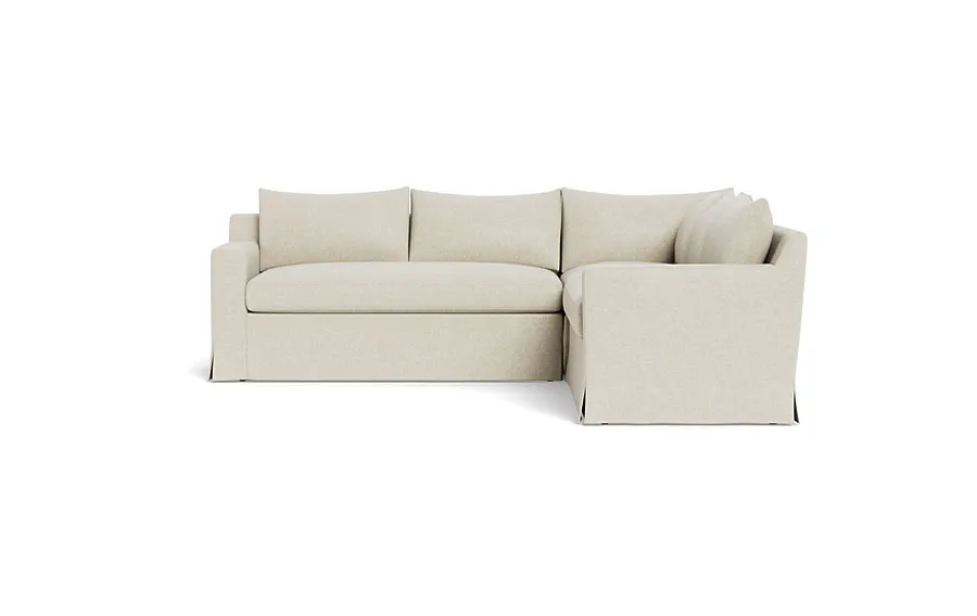 Sloan Slipcovered Corner 4-Seat Sectional Sofa *Standard Down Blend