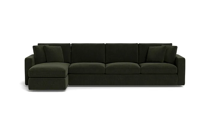 James 4-Seat Left Chaise Sectional with Storage