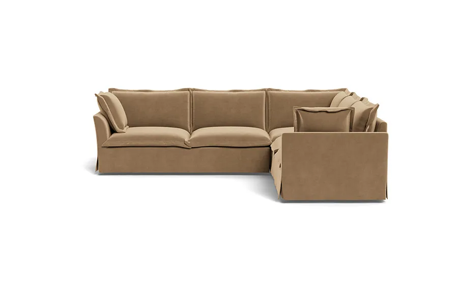 Skylar Slipcovered Corner 4-Seat Sectional Sofa