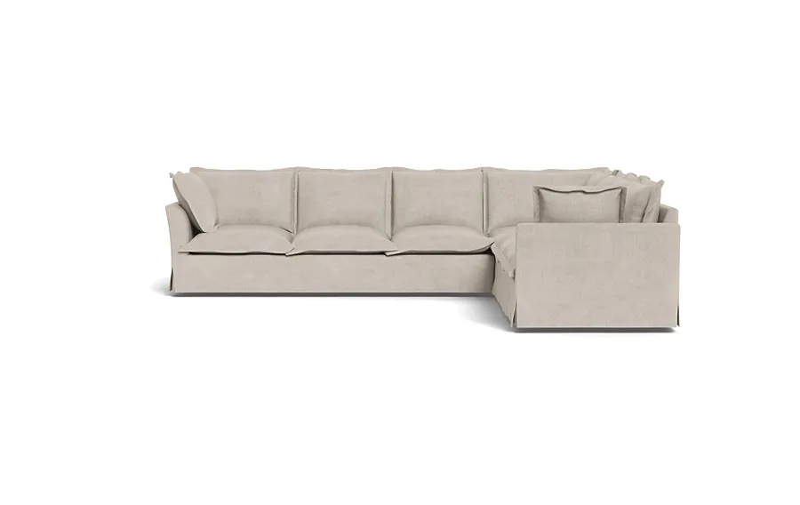 Skylar Slipcovered Corner 6-Seat Sectional Sofa