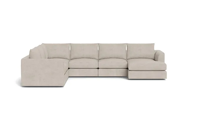 Beckham Modular 5-Seat Corner Right Chaise Sectional