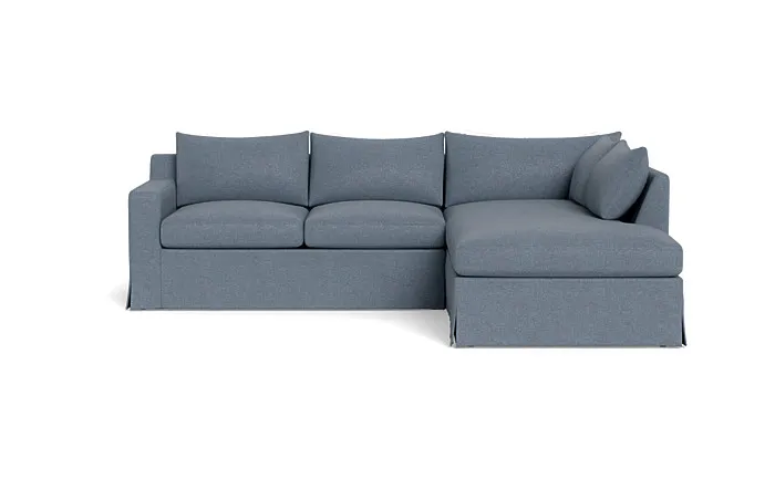Sloan Slipcovered 3-Seat Right Bumper Sectional