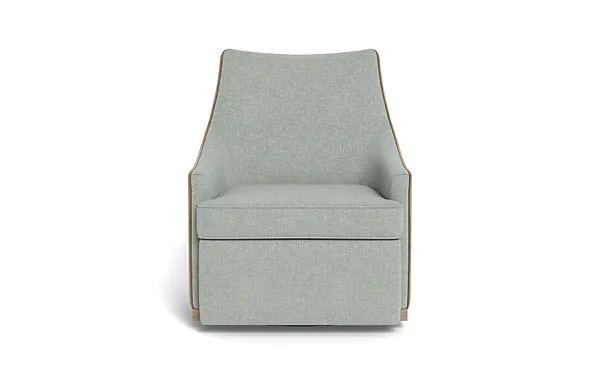 Kingsley Swivel Chair with Contrast Piping