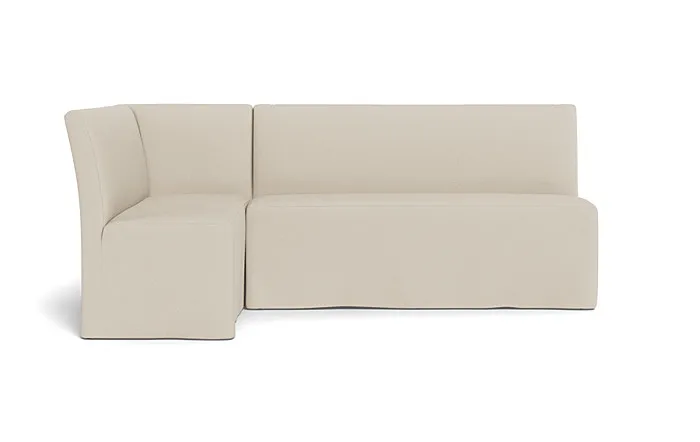 Dorian Slipcovered Left Banquette