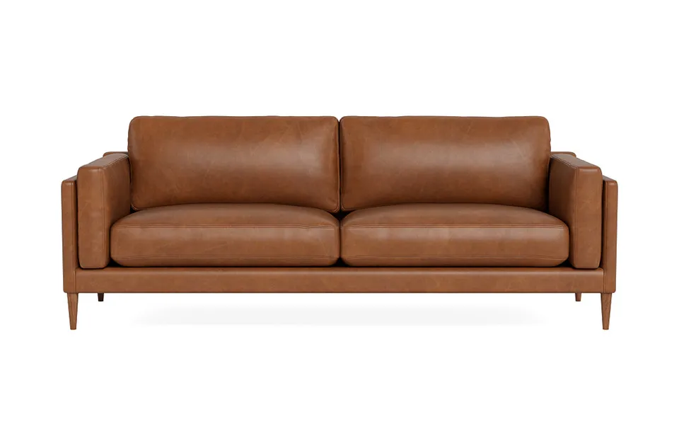 Gaby Leather 2-Seat Sofa