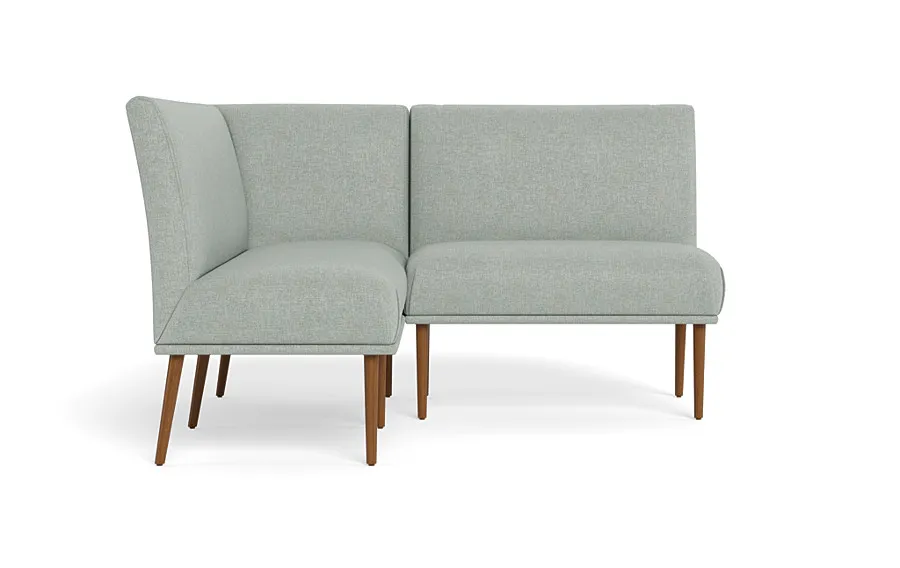 Dorian Upholstered Petite Left Banquette with Tufting Option