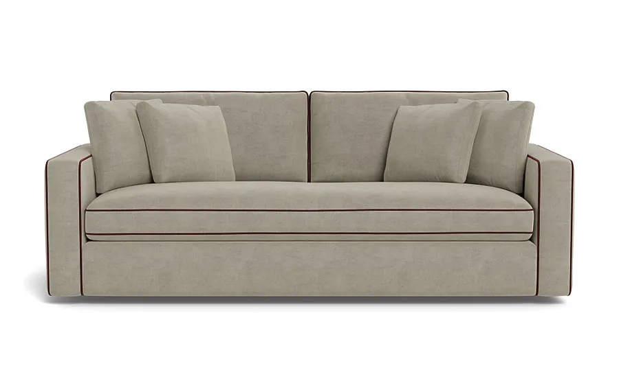 James 2-Seat Sofa with Contrast Piping