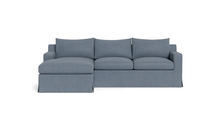 Sloan Slipcovered  Chaise Sectional *Down alternative fill
