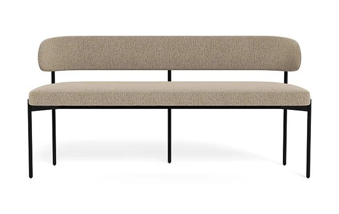 Hollis Upholstered Metal Framed Bench