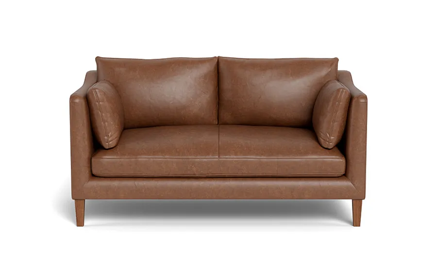 Caitlin Leather Loveseat by The Everygirl®