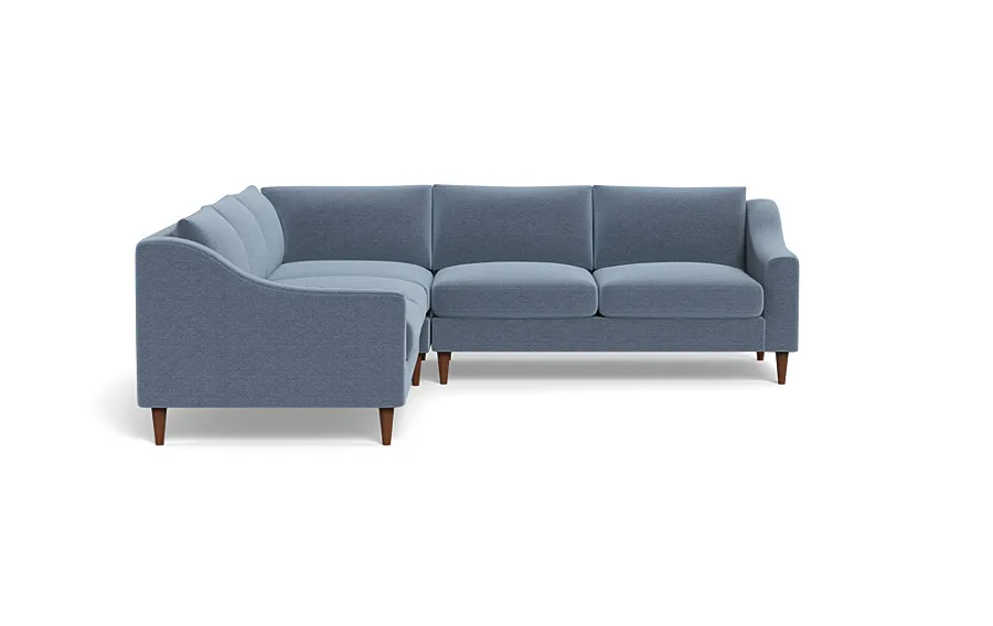 CUSTOM Saylor Slope Arm Corner 4-Seat Sectional Sofa