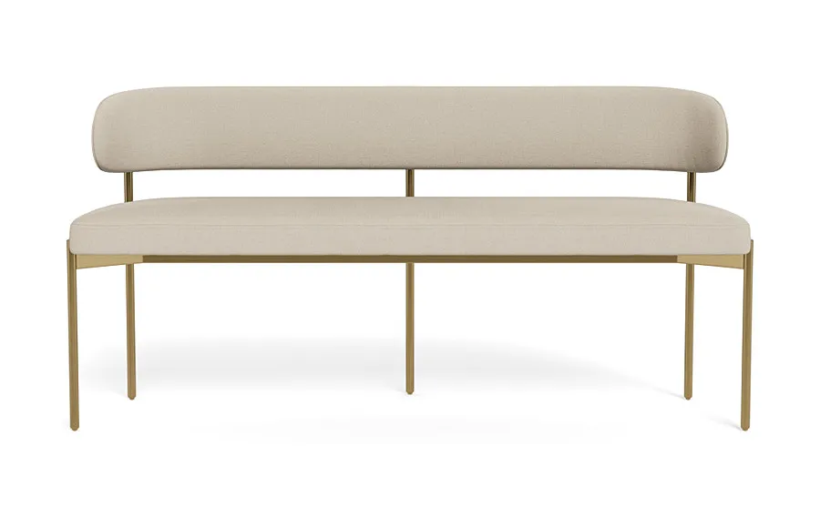 Hollis Upholstered Metal Framed Bench