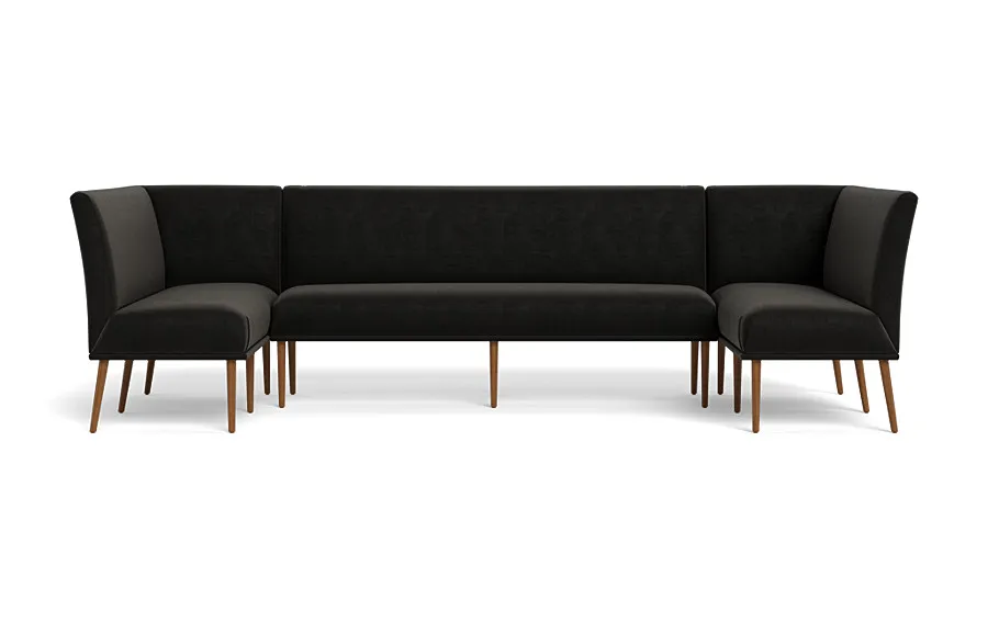 Dorian Upholstered U-Shaped Banquette with Tufting Option
