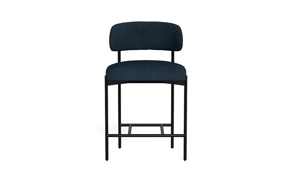 Hollis Metal Framed Upholstered Counter Stool