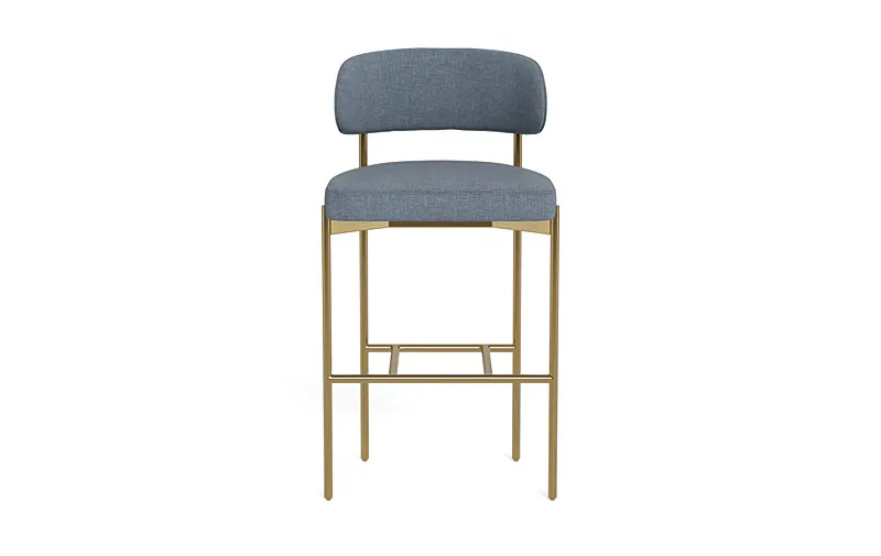 Hollis Metal Framed Upholstered Bar Stool