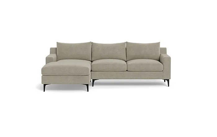 Sloan  Chaise Sectional, 96" LEFT arm Sectional, Standard Options, Down Alternative Fill