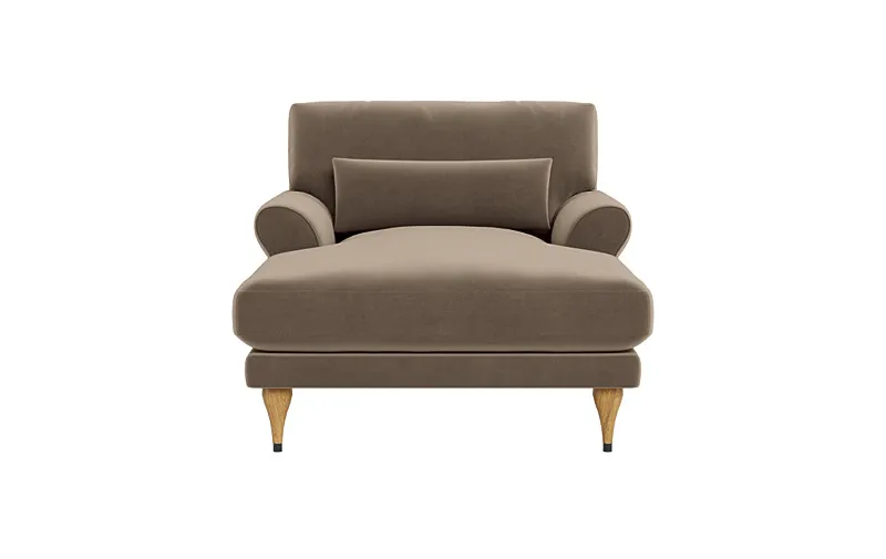 Maxwell Chaise Lounge by Apartment Therapy, double down blend fill