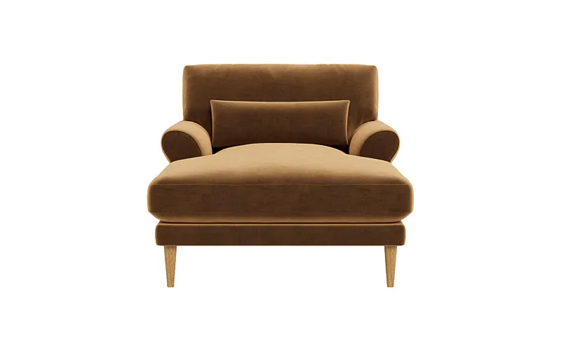 Maxwell Chaise Lounge by Apartment Therapy, down alternative fill