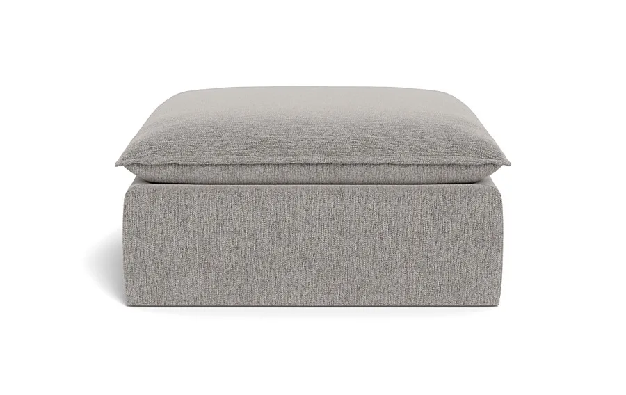 Josie Slipcovered Square Ottoman