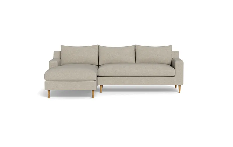 Sloan Chaise Sectional, double down blend fill