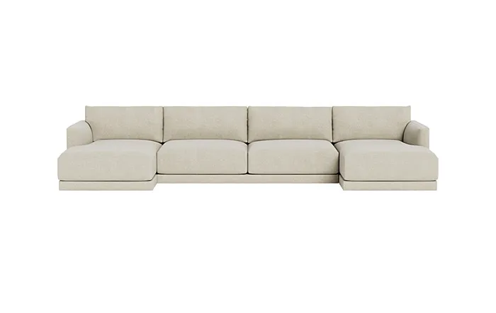 Lukas 3-Piece 4-seat U-Chaise Sectional 