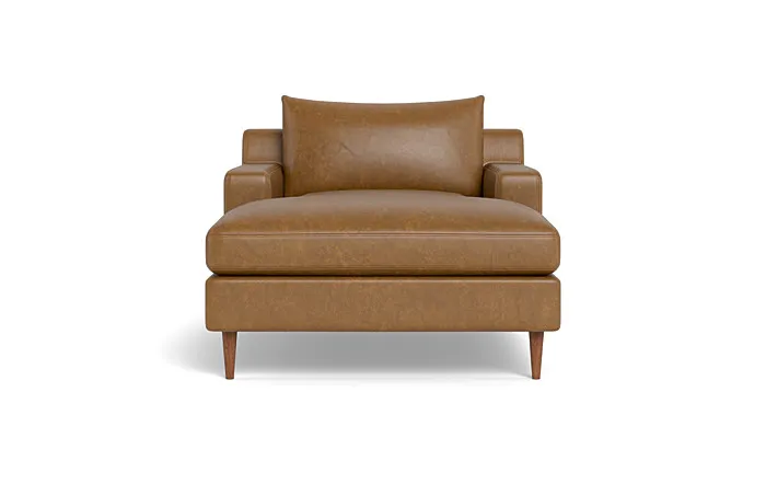 Sloan Leather Chaise Lounge