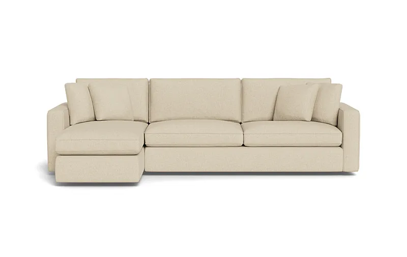 James 3-Seat Left Chaise Sectional with Storage