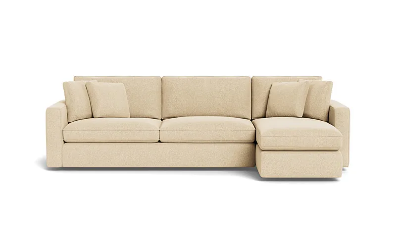 James 3-Seat Right Chaise Sectional with Storage