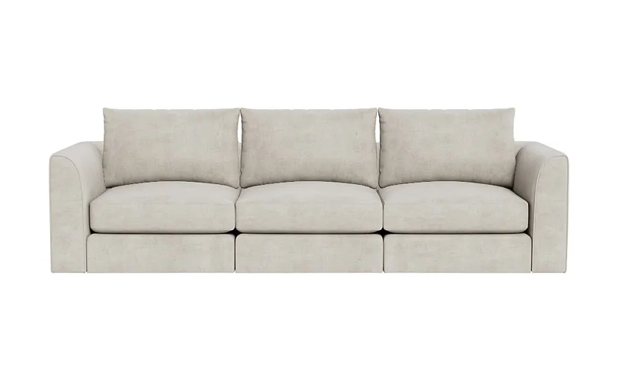 Beckham Modular Fabric 3-Seat Sofa