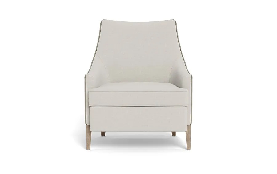 Kingsley Accent Chair with Contrast Piping
