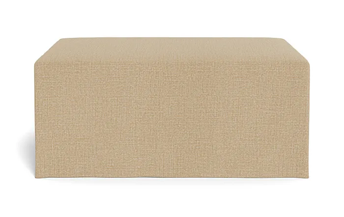 Dixon Slipcovered Rectangle Ottoman