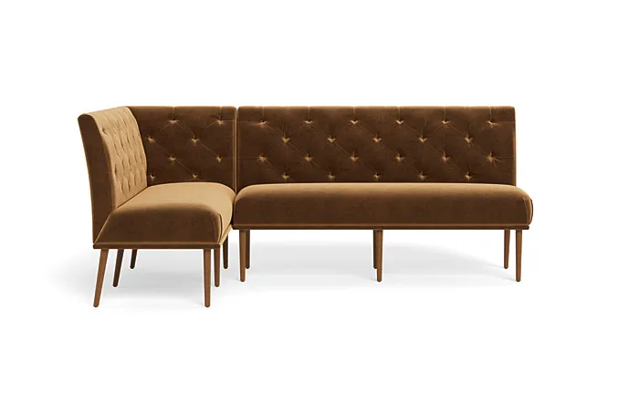 Dorian Upholstered Left Banquette with Tufting Option