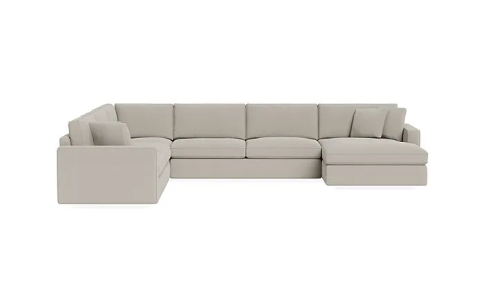 James 4-Piece 5-Seat Corner Chaise Sectional Right