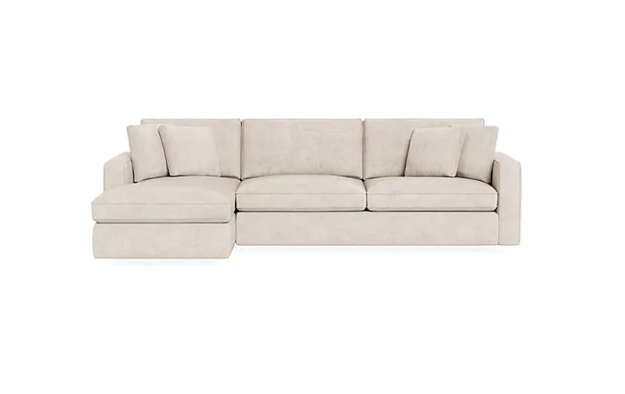 James 3-Seat Left Chaise Sleeper Sectional