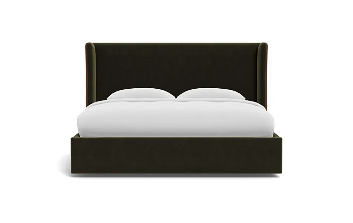 Graham Upholstered Bed with Contrast Piping and Storage Option
