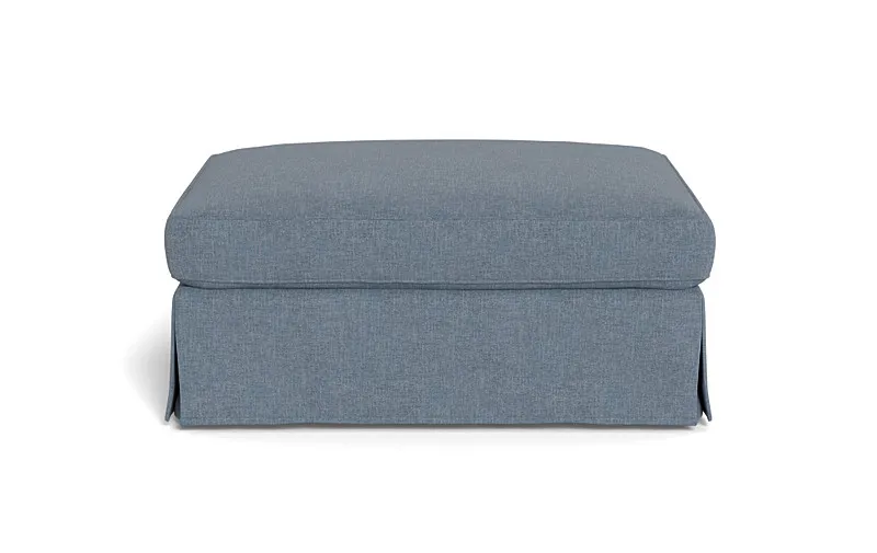 Caitlin Slipcovered Ottoman by The Everygirl®