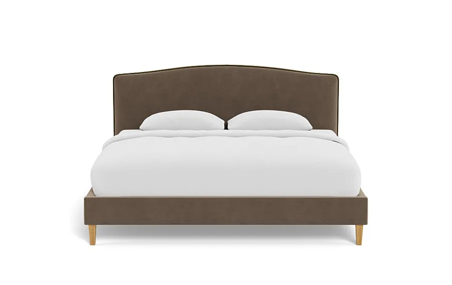 Celia Upholstered Bed with Contrast Piping