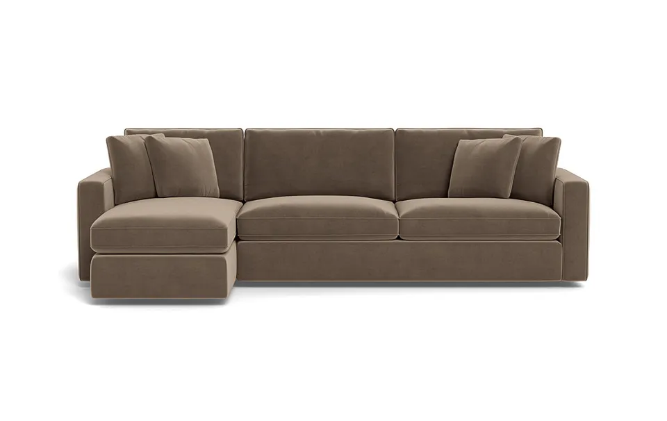 James 3-Seat Left Chaise Sectional with Storage