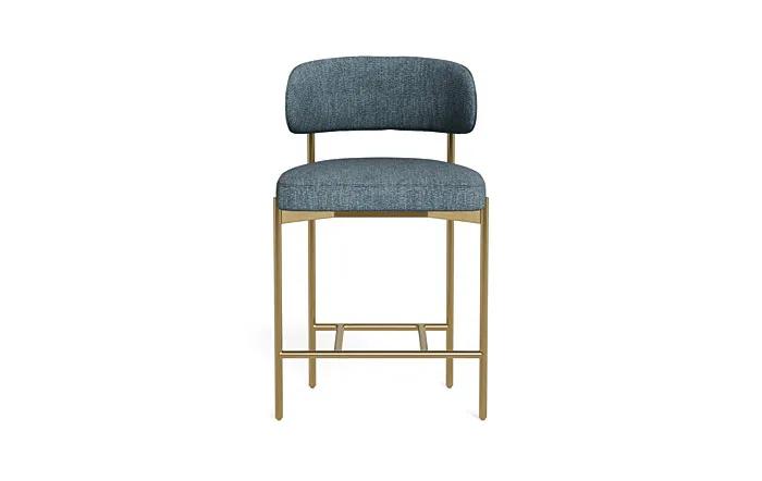 Hollis Metal Framed Upholstered Counter Stool