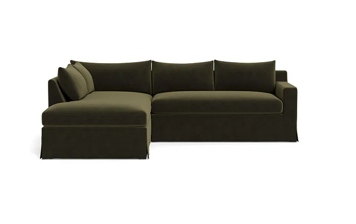 Sloan Slipcovered 3-Seat Left Bumper Sectional