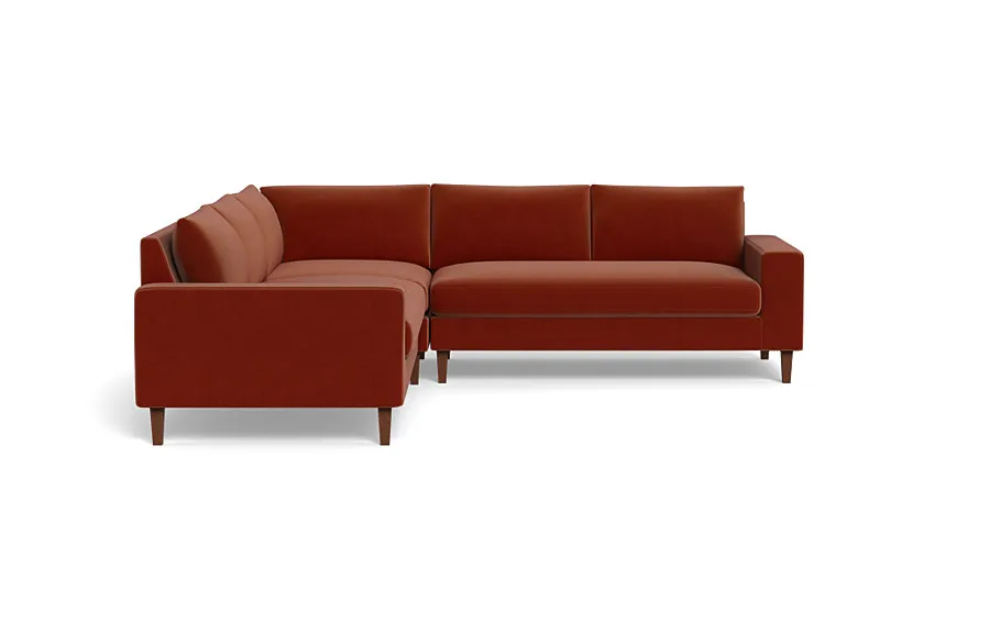 Saylor Wide Arm Corner 4-Seat Sectional Sofa