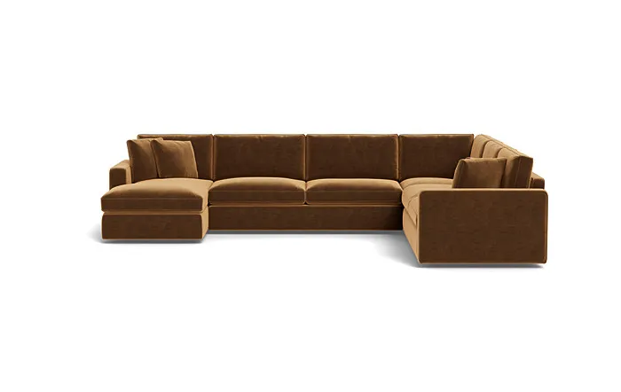 James 4-Piece 5-Seat Corner Chaise Sectional Left