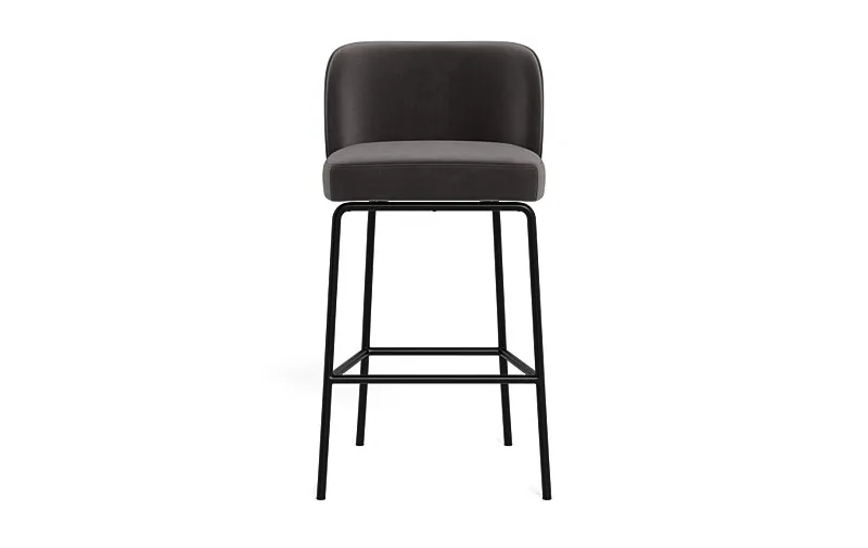 Graham Metal Framed Upholstered Bar Stool