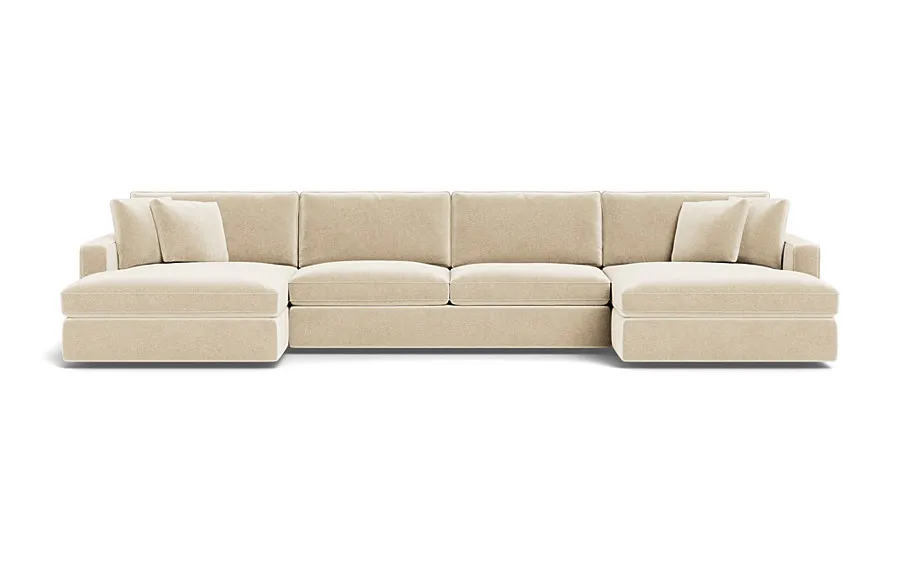 James 3-Piece 4-Seat U Chaise Sectional