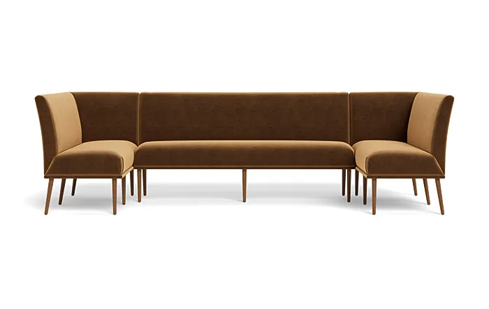 Dorian Upholstered U-Shaped Banquette with Tufting Option