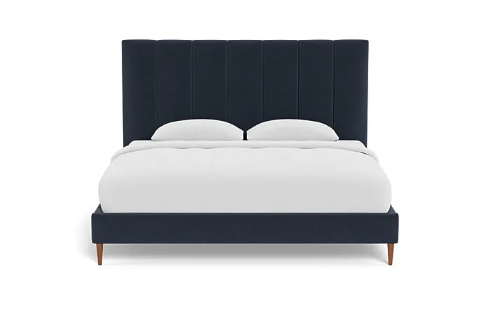 Lowen Upholstered Bed with Channel Tufting Option