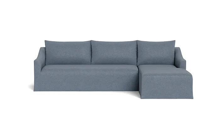 Dixon Slipcovered 3-Seat Right Chaise Sectional