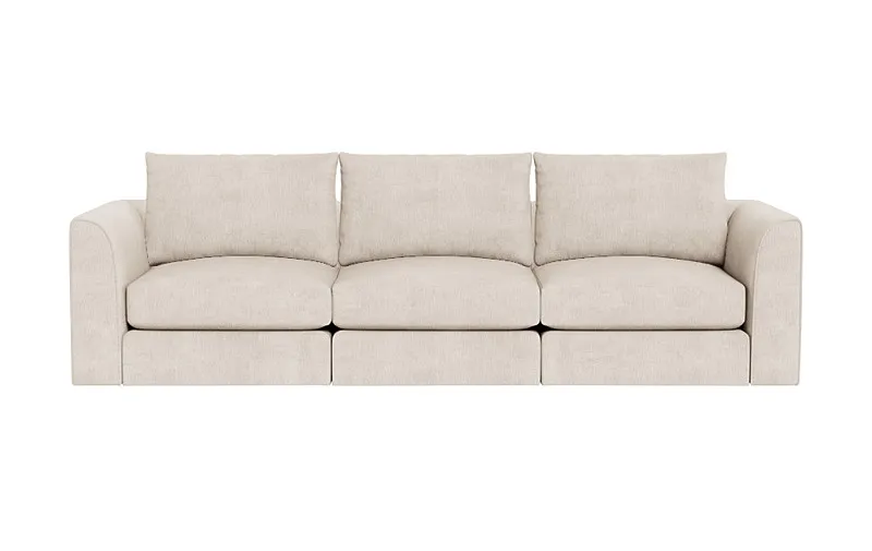 Beckham Modular Fabric 3-Seat Sofa