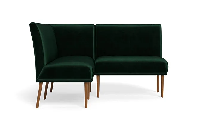 Dorian Upholstered Petite Left Banquette with Tufting Option