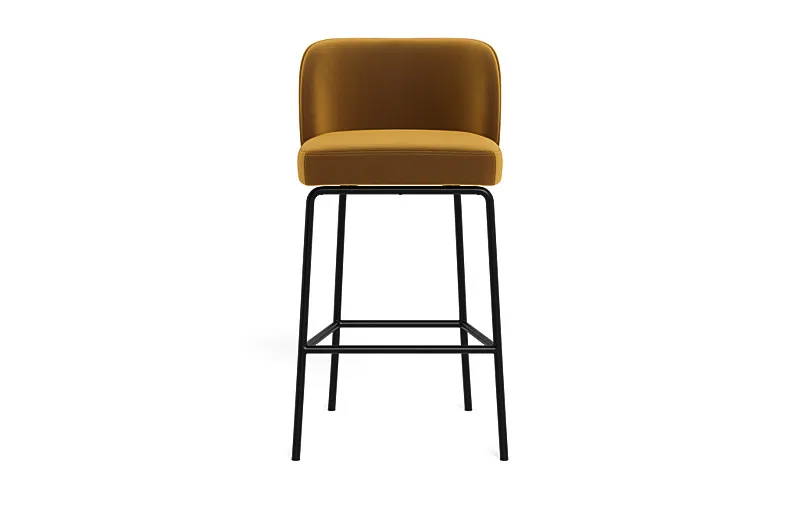 Graham Metal Framed Upholstered Bar Stool